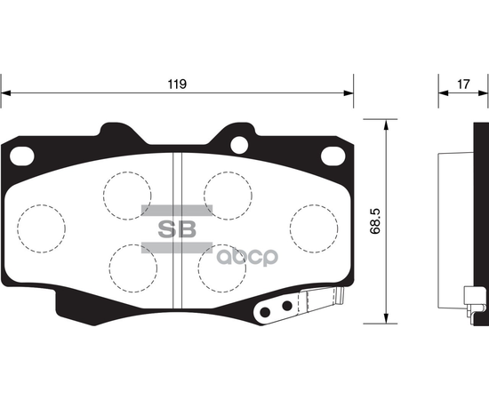 Купить КОЛОДКИ ТОРМОЗНЫЕ ДИСКОВЫЕ TOYOTA HILUX 2.5D 01 SP1375