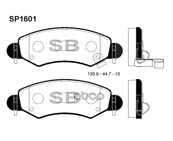 Купить КОЛОДКИ ТОРМОЗНЫЕ ДИСКОВЫЕ SUZUKI WAGON/IGNIS II R+ 1.3I/1.5I/1.3DDIS, SUBARU JUSTY 1.3/1.5 03 SP1601