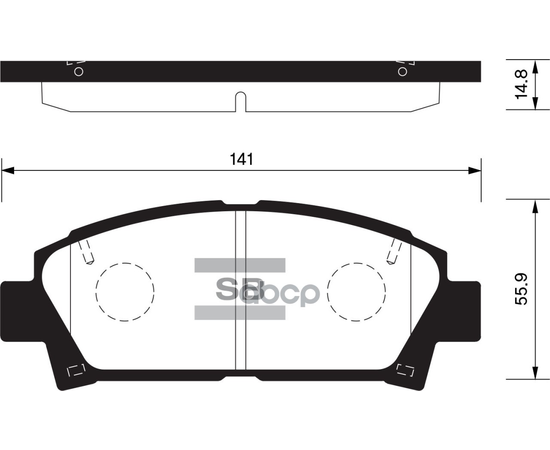 Купить КОЛОДКИ ТОРМОЗНЫЕ ДИСКОВЫЕ TOYOTA RAV 4 2.0VVT-I 06/AVENSIS 1.6VVTI-2.0VVTI 99-03 SP1466