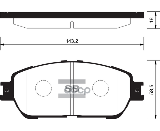 Купить КОЛОДКИ ТОРМОЗНЫЕ TOYOTA CAMRY (V30) 01-06 ПЕРЕДНИЕ SP1372