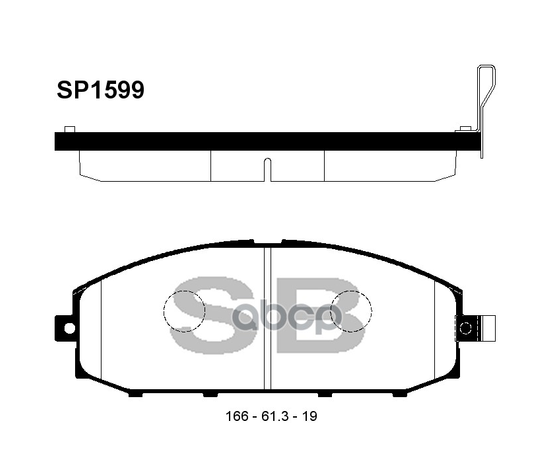 Купить КОЛОДКИ ТОРМОЗНЫЕ NISSAN PATROL 2.8D-4.2D 97-10 ПЕРЕДНИЕ SP1599