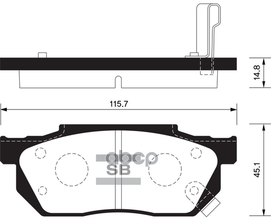 Купить КОЛОДКИ ТОРМОЗНЫЕ ДИСКОВЫЕ HONDA CIVIC 1.3-1.6 87-91/1.3 16V 91-95 SP1462