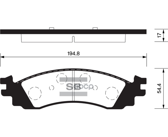 Купить КОЛОДКИ ТОРМОЗНЫЕ ДИСКОВЫЕ FORD EXPLORER 06-10/TAURUS 11, MERCURY MOUNTAINEER 06-10 SP1510