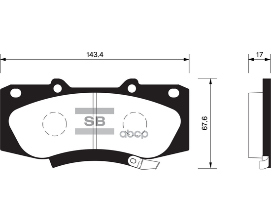 Купить КОЛОДКИ ТОРМОЗНЫЕ TOYOTA HILUX 05- ПЕРЕДНИЕ SP1484