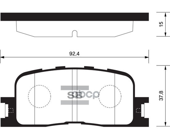 Купить КОЛОДКИ ТОРМОЗНЫЕ TOYOTA CAMRY (_V30_) 2.4/3.0 0104/HIGHLANDER 0007 ЗАДНИЕ SP2038