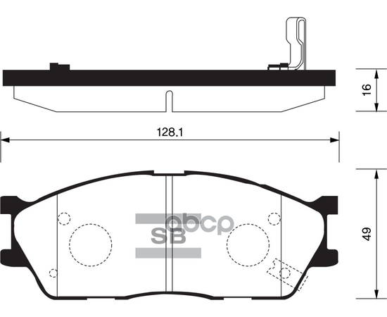 Купить КОЛОДКИ ТОРМОЗНЫЕ ДИСКОВЫЕ KIA RIO SF 1.3/1.5 02-05 SP1164