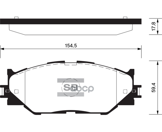 Купить КОЛОДКИ ТОРМОЗНЫЕ ДИСКОВЫЕ LEXUS IS II 2.5/2.2D 05 SP1543