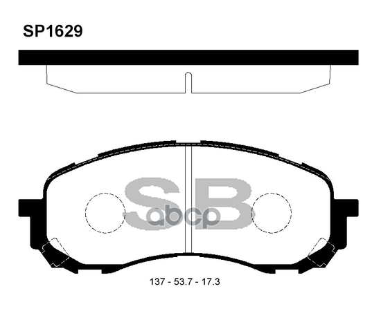 Купить КОЛОДКИ ТОРМОЗНЫЕ ДИСКОВЫЕ SUBARU IMPREZA 1.6/1.6 AWD 01 SP1629