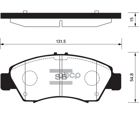 Купить КОЛОДКИ ТОРМОЗНЫЕ HONDA CIVIC 1.3-1.6 91-01/JAZZ 1.2/1.4 02- ПЕРЕДНИЕ SP2032