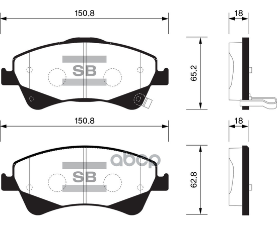 Купить КОЛОДКИ ТОРМОЗНЫЕ TOYOTA AURIS 2.0D/2.2D 07-/AVENSIS 09-/VERSO 09- ПЕРЕДНИЕ SP1580