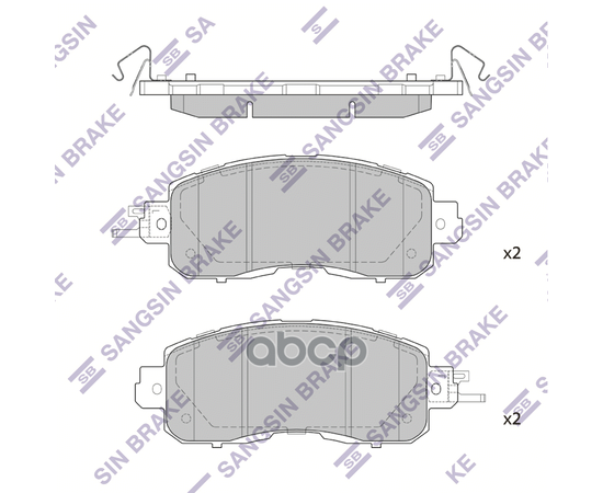 Купить КОЛОДКИ ТОРМОЗНЫЕ ДИСКОВЫЕ NISSAN TEANA III 2.5 13 SP1765