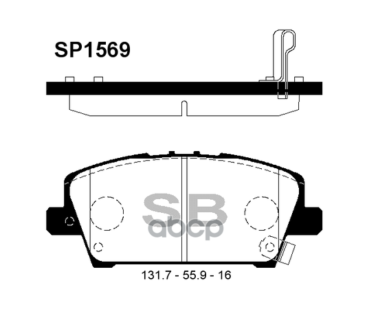 Купить КОЛОДКИ ТОРМОЗНЫЕ HONDA CIVIC HATCHBACK 05- ПЕРЕДНИЕ SP1569