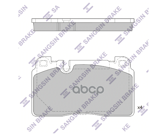 Купить КОЛОДКИ ТОРМОЗНЫЕ ДИСКОВЫЕ AUDI Q5 2.0TFSI/3.0TFSI/2.0TDI/3.0TDI 08 SP1960