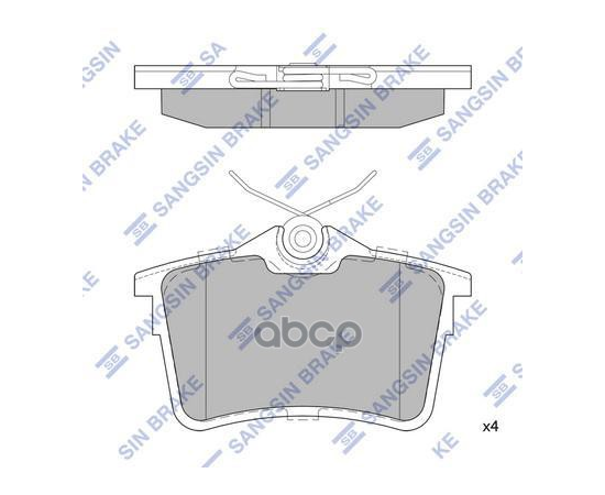 Купить КОЛОДКИ ТОРМОЗНЫЕ CITROEN BERLINGO 08-/PEUGEOT 308 07-/PARTNER 08- ЗАДНИЕ SP1824