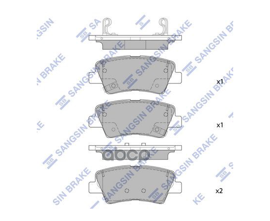 Купить КОЛОДКИ ТОРМОЗНЫЕ KIA SPORTAGE 16-/HUYNDAI TUCSON 16- ЗАД. SP1845