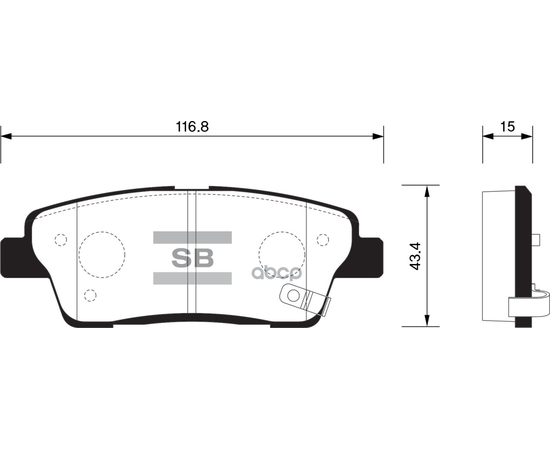 Купить КОЛОДКИ ТОРМОЗНЫЕ KIA QUORIS/HYUNDAI GENESIS ЗАДНИЕ SP1546