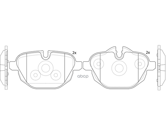 Купить КОЛОДКИ ТОРМОЗНЫЕ ЗАДНИЕ (BMW 5 F10/F11/X3 F25/Z4 E89 2.0-3.0 10-) BP32546