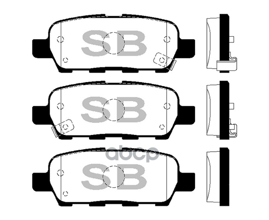 Купить КОЛОДКИ ТОРМОЗНЫЕ NISSAN X-TRAIL/QASHQAI/TIIDA/INFINITI FX/RENAULT KOLEOS ЗАДНИЕ SP1184