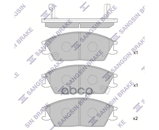 Купить КОЛОДКИ ТОРМОЗНЫЕ HYUNDAI ACCENT/GETZ ПЕРЕДНИЕ SP1047