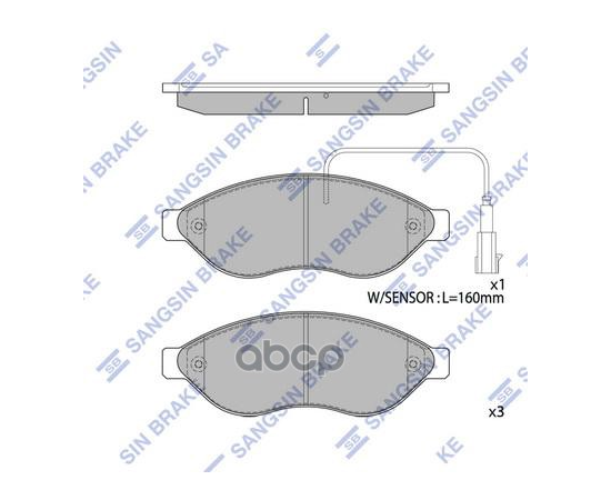 Купить КОЛОДКИ ТОРМОЗНЫЕ ДИСКОВЫЕ CITROEN JUMPER, FIAT DUCATO, PEUGEOT BOXER 2.2HDI 06 SP1904