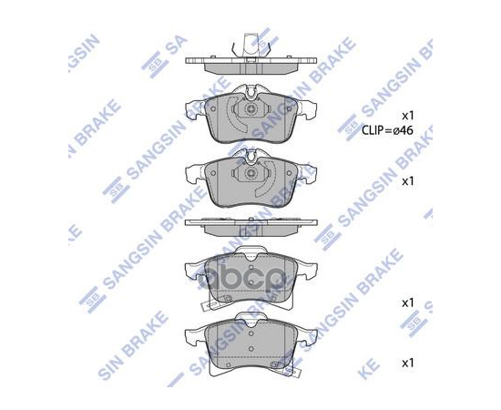 Купить КОЛОДКИ ТОРМОЗНЫЕ OPEL ASTRA G/H/ZAFIRA A ПЕРЕДНИЕ SP1703