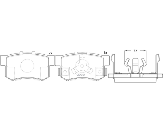 Купить КОЛОДКИ ТОРМОЗНЫЕ ЗАДНИЕ HONDA ACCORD 2.0-2.4 АКПП 08-/CR-V II 02-06/FR-V 05- BP28807