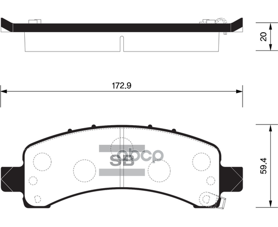 Купить КОЛОДКИ ТОРМОЗНЫЕ ДИСКОВЫЕ CHEVROLET TAHOE 95/SUBURBAN 00/AVALANCHE 02 SP1558