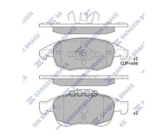 Купить КОЛОДКИ ТОРМОЗНЫЕ ДИСКОВЫЕ CITROEN C4 PICASSO 1.6HDI/1.8I 06 SP1825