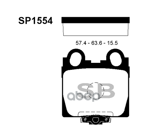 Купить КОЛОДКИ ТОРМОЗНЫЕ ДИСКОВЫЕ LEXUS GS300/400 97/IS200/300 01 SP1554