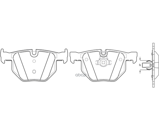 Купить КОЛОДКИ ТОРМОЗНЫЕ ЗАДНИЕ (BMW E90/E91/E60/E61/E70/E71) BP32093