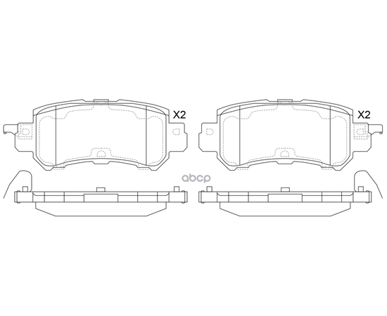 Купить КОЛОДКИ ТОРМОЗНЫЕ ЗАДНИЕ MAZDA CX-5 11- BP25001