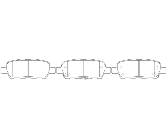 Купить КОЛОДКИ ТОРМОЗНЫЕ ЗАДНИЕ (INFINITI EX, FX, G, M, NISSAN QASHQAI, MURANO (Z50, Z51)) BP22466