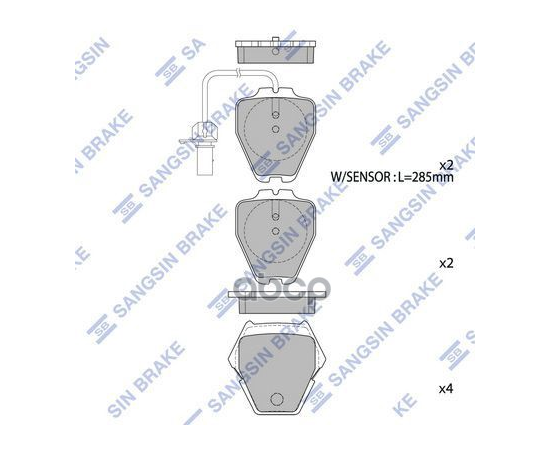 Купить КОЛОДКИ ТОРМОЗНЫЕ ДИСКОВЫЕ AUDI ALLROAD 2.7I/2.5TDI 00 SP1790