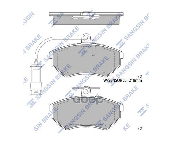 Купить КОЛОДКИ ТОРМОЗНЫЕ VOLKSWAGEN G3 2.0/1.9D/PASSAT 2.0 92-97 ПЕРЕДНИЕ SP2005