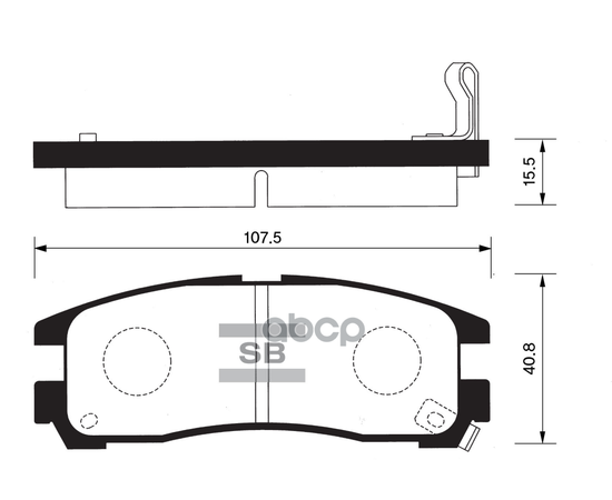 Купить КОЛОДКИ ТОРМОЗНЫЕ ДИСКОВЫЕ MITSUBISHI GALANT 1.8-2.5/2.0TD/GDI 92-00/ECLIPSE 95 SP1046R