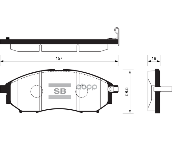 Купить КОЛОДКИ ТОРМОЗНЫЕ NISSAN MURANO/PATHFINDER/QASHQAI/RENAULT KOLEOS ПЕРЕДНИЕ SP1249