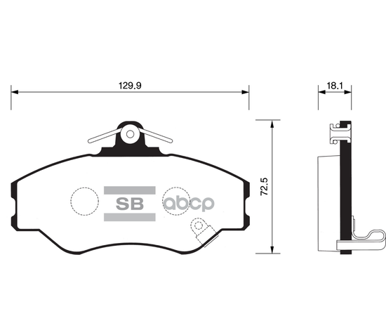 Купить КОЛОДКИ ТОРМОЗНЫЕ ДИСКОВЫЕ HYUNDAI H100 2.4I/2.5D 93 SP1072