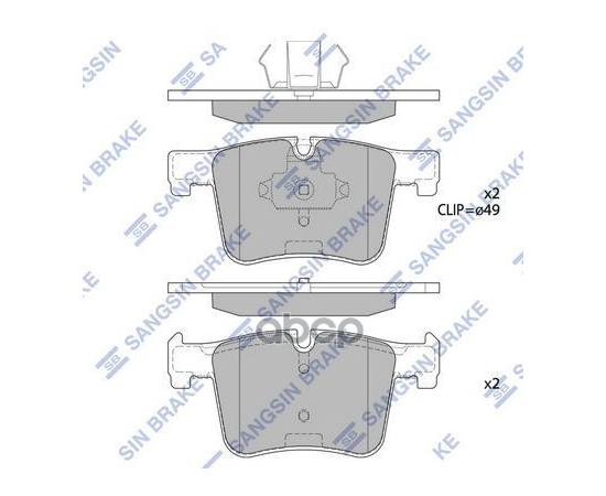 Купить КОЛОДКИ ТОРМОЗНЫЕ ПЕРЕДНИЕ BMW X3 F25 3.0/2.0D 10 SP2344