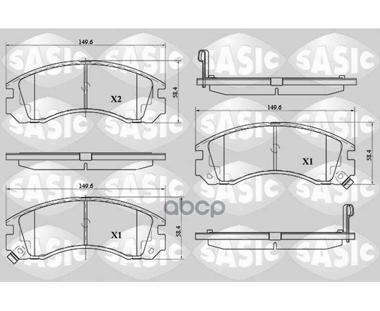 Купить КОЛОДКИ ТОРМОЗНЫЕ ДИСКОВЫЕ КОМПЛЕКТ MITSUBISHI GALANT IV-VI, PAJERO II-III, PEUGEOT 4007 6210059