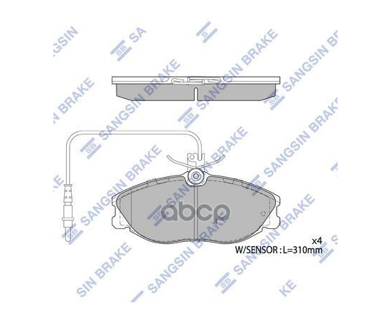 Купить КОЛОДКИ ТОРМОЗНЫЕ ДИСКОВЫЕ PEUGEOT 406 2.0-2.0HDI 95-04 ДИСК 15 SP4045