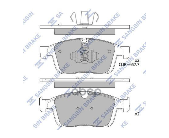 Купить КОЛОДКИ ТОРМОЗНЫЕ ДИСКОВЫЕ VOLVO XC60 2.0/2.4D 16 SP4025