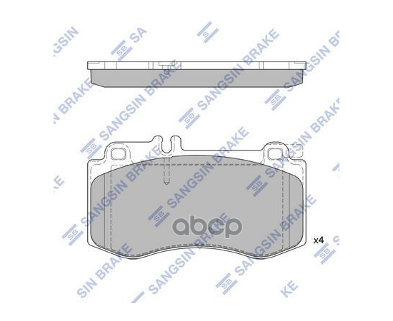 Купить КОЛОДКИ ТОРМОЗНЫЕ ПЕРЕДНИЕ MB W212/S212 E500 5.5 09 SP2378