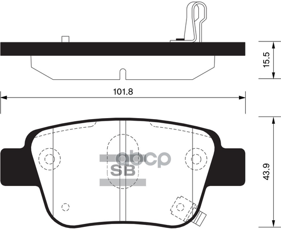 Купить КОЛОДКИ ТОРМОЗНЫЕ TOYOTA AVENSIS 03/COROLLA VERSO 04 ЗАДНИЕ SP2184