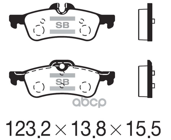 Купить КОЛОДКИ ТОРМОЗНЫЕ ДИСКОВЫЕ MINI MINI COOPER/ONE 1.4I/1.6I/1.4D 01 SP2244