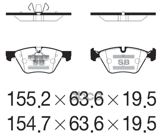 Купить КОЛОДКИ ТОРМОЗНЫЕ ДИСКОВЫЕ BMW E81/82/87/88/90/92 2.0-3.0I/2.0D 04 SP2214