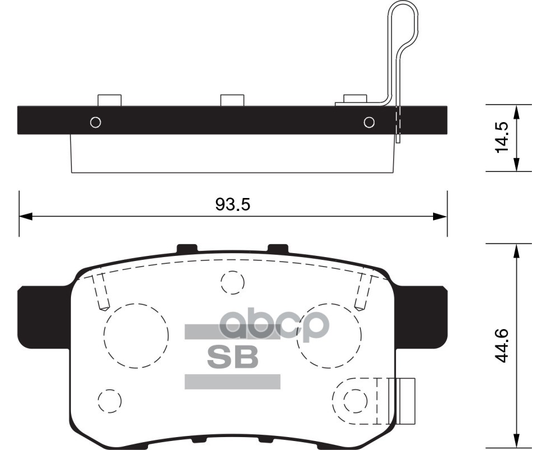 Купить КОЛОДКИ ТОРМОЗНЫЕ HONDA ACCORD 2.0-2.4 МКПП 08- ЗАДНИЕ SP2103