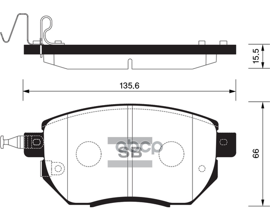 Купить КОЛОДКИ ТОРМОЗНЫЕ INFINITI FX35/45 03-/NISSAN MURANO 05- ПЕРЕДНИЕ SP2107