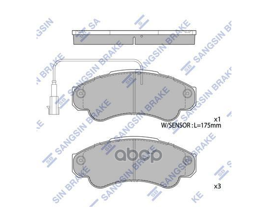 Купить КОЛОДКИ ТОРМОЗНЫЕ ДИСКОВЫЕ PEUGEOT BOXER 2.0HDI/2.8HDI, FIAT DUCATO 2.8D/JTD 02 SP4033