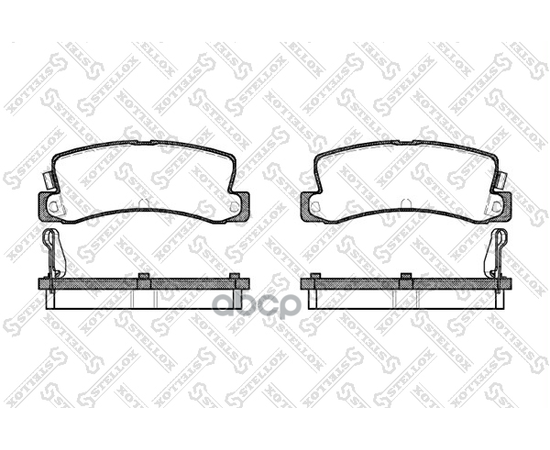 Купить КОЛОДКИ ТОРМОЗНЫЕ ДИСКОВЫЕ™STELLOX 225004SX