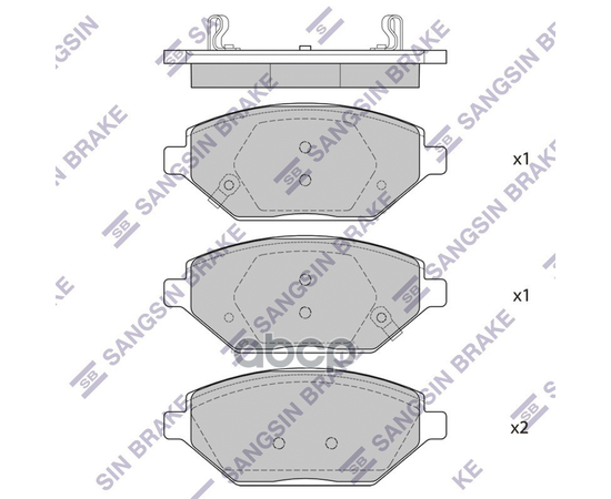 Купить КОЛОДКИ ТОРМОЗНЫЕ CHAVROLET SPARK 16- ПЕРЕДНИЕ SP4278